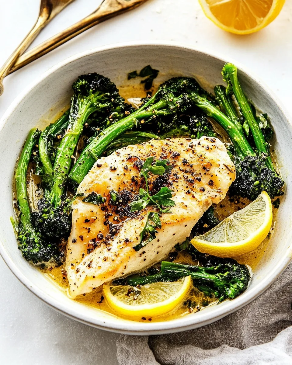 Lemon Chicken and Broccolini