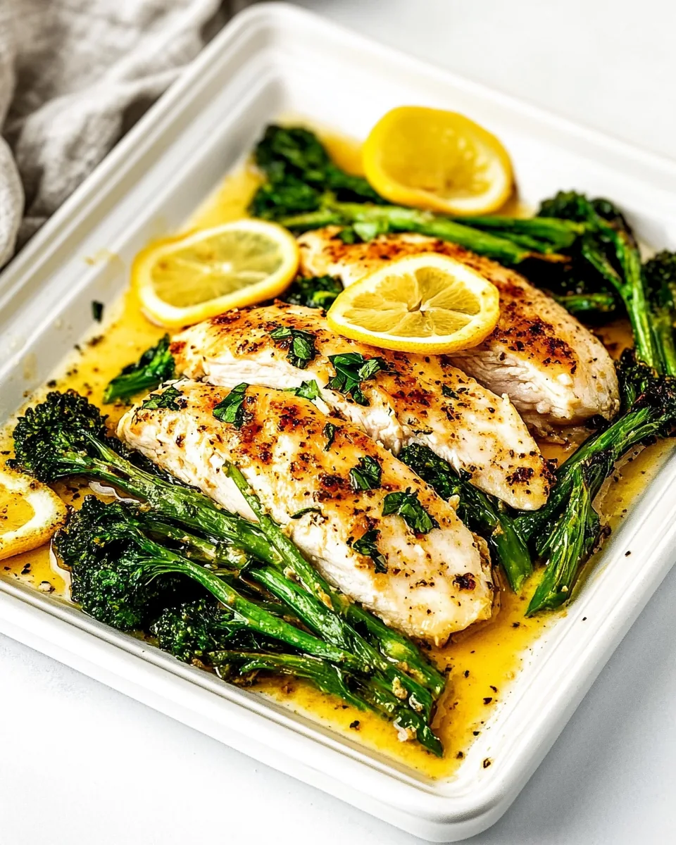 Lemon Chicken and Broccolini