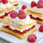 Lemon Cream Raspberry Phyllo Napoleons