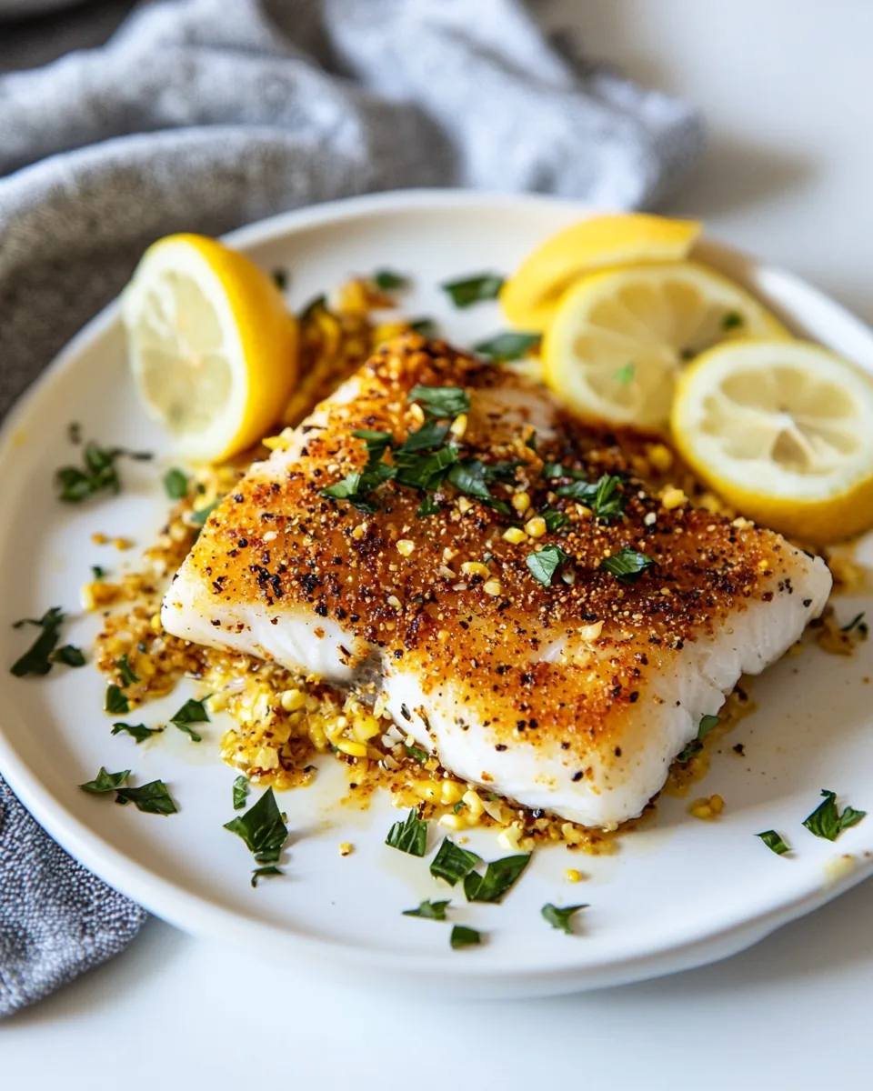 Lemon Pepper Grilled Cod