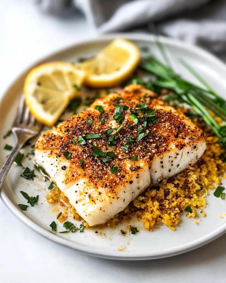Lemon Pepper Grilled Cod