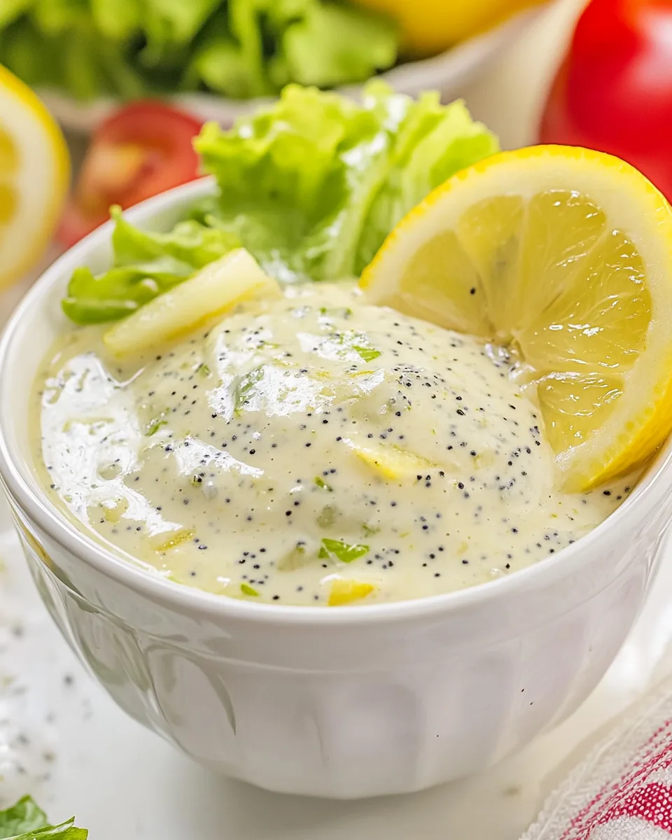 Lemon Poppy Seed Dressing