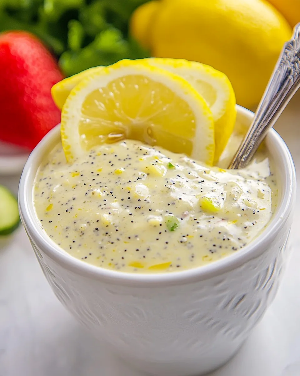 Lemon Poppy Seed Dressing