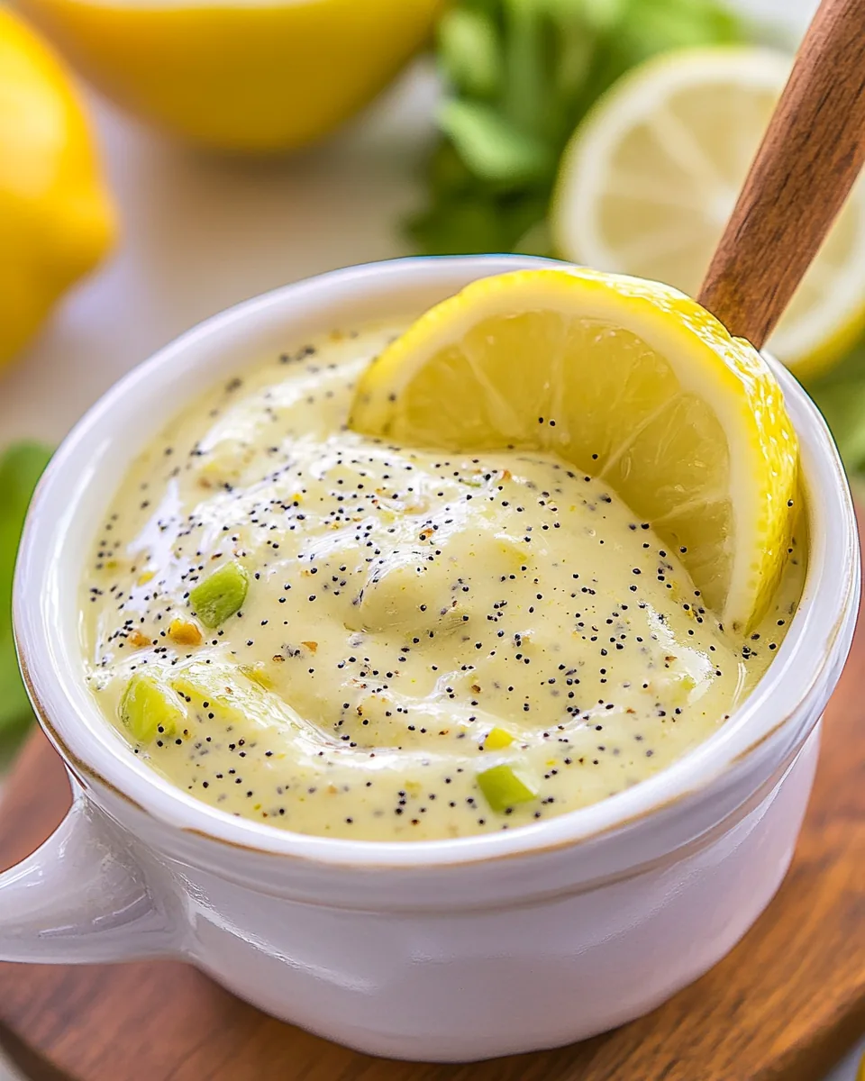 Lemon Poppy Seed Dressing