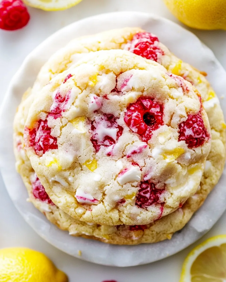 Lemon Raspberry Cookies