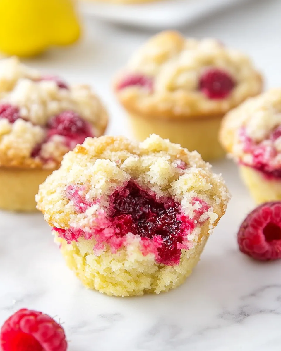 Lemon Raspberry Crumb Muffins