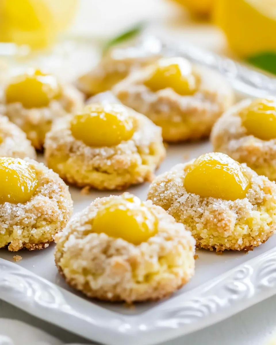 Lemon Thumbprint Cookies