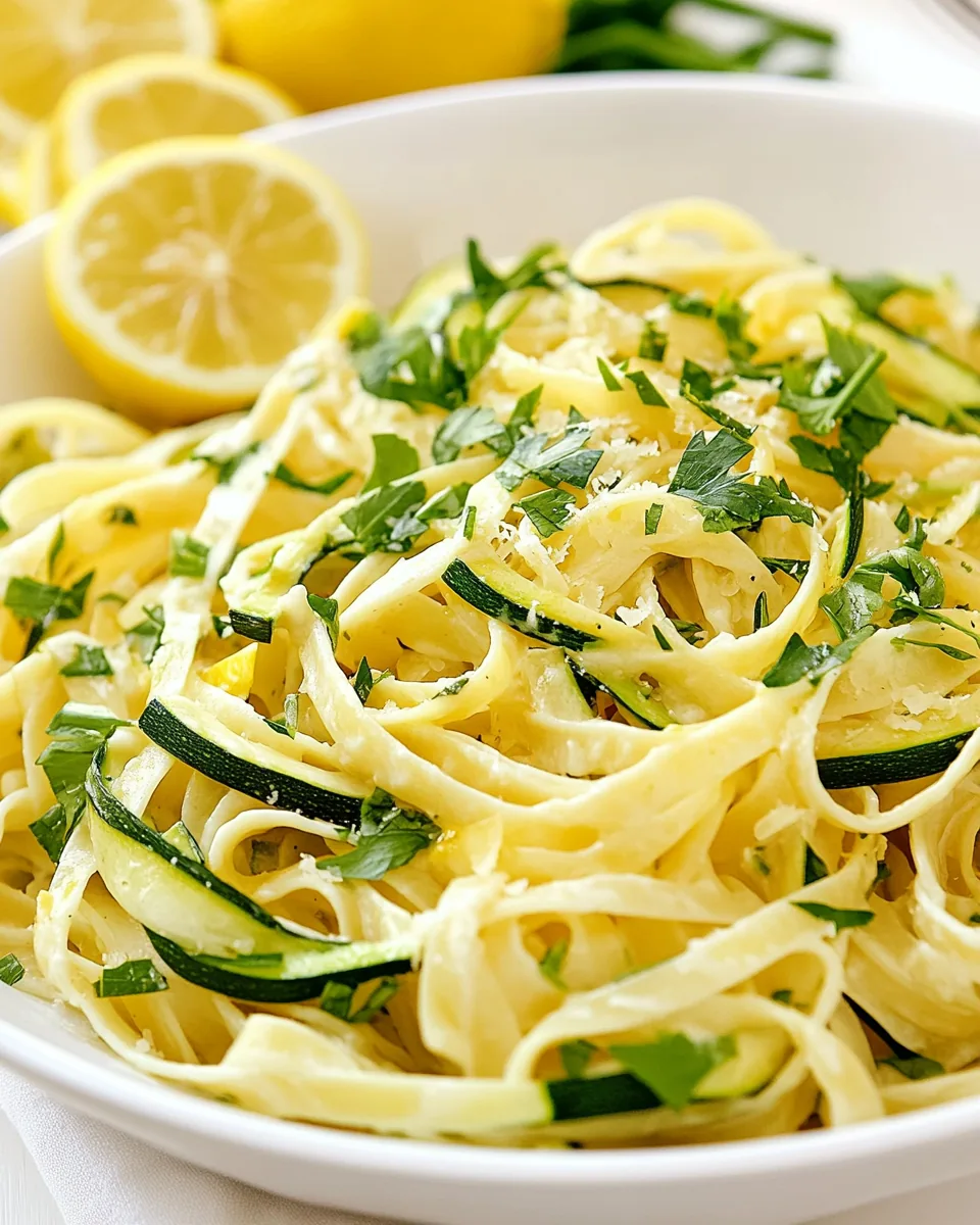 Lemon Zucchini Pasta
