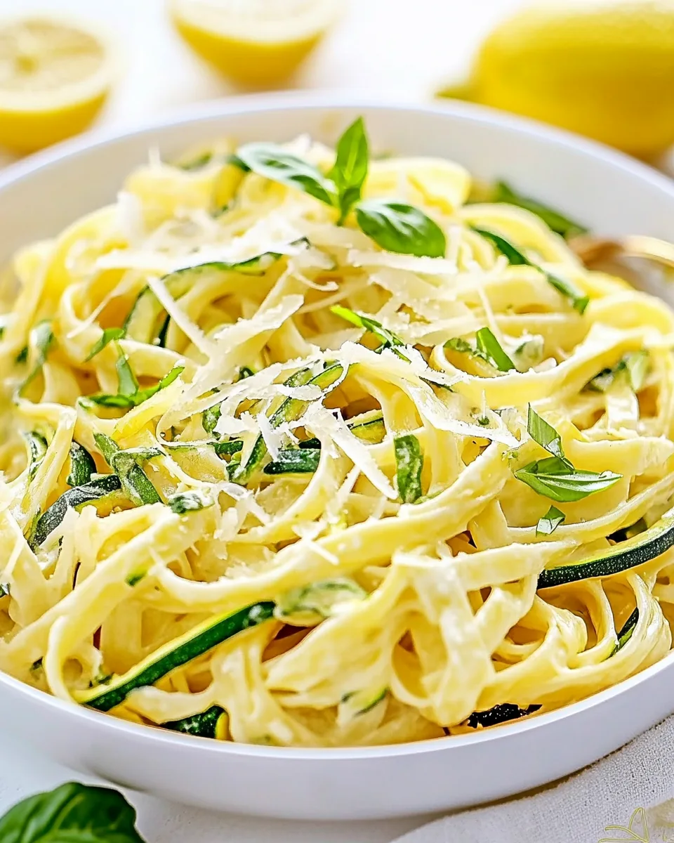 Lemon Zucchini Pasta