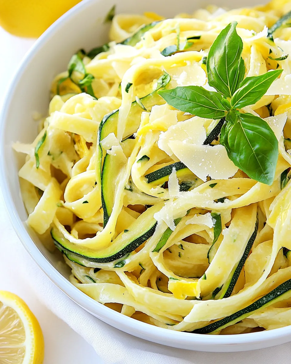 Lemon Zucchini Pasta