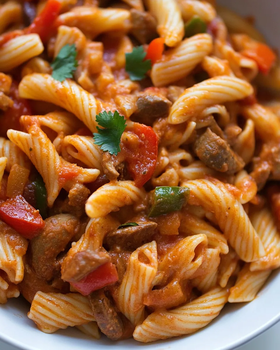 Cheesy Fajita Pasta