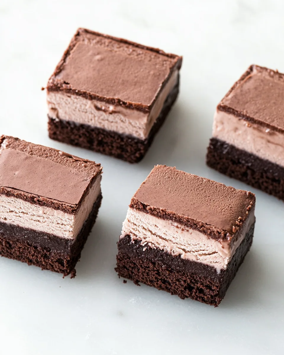 Malted Fudge Brownie Ice Cream Sandwiches