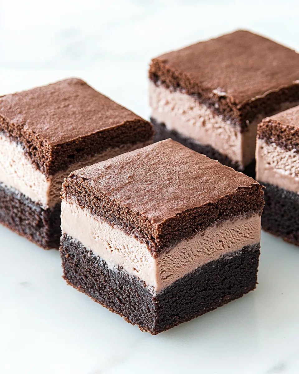 Malted Fudge Brownie Ice Cream Sandwiches