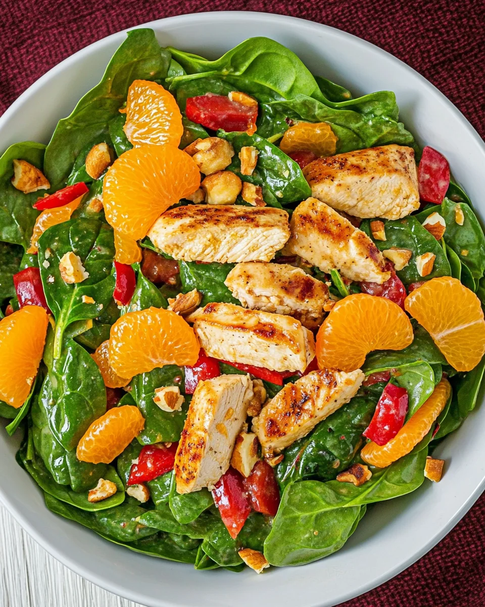 Mandarin Orange Spinach Salad