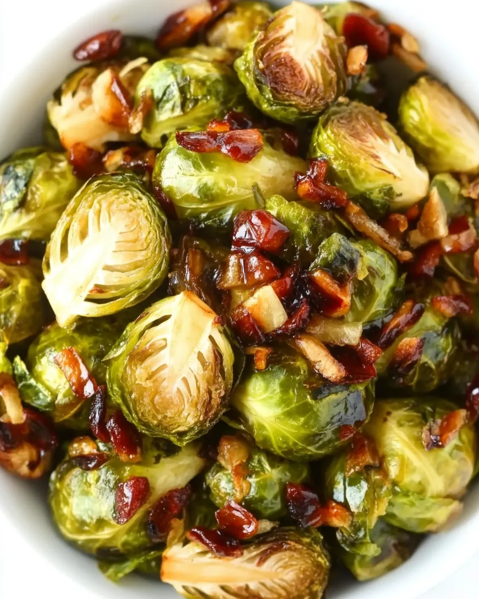 Maple Balsamic Brussels Sprouts