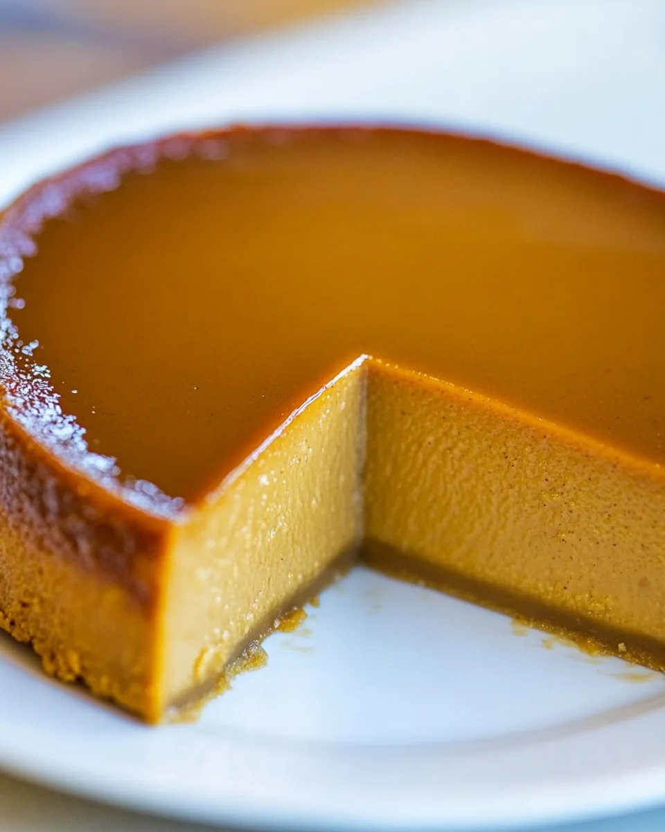 Maple Pumpkin Flan