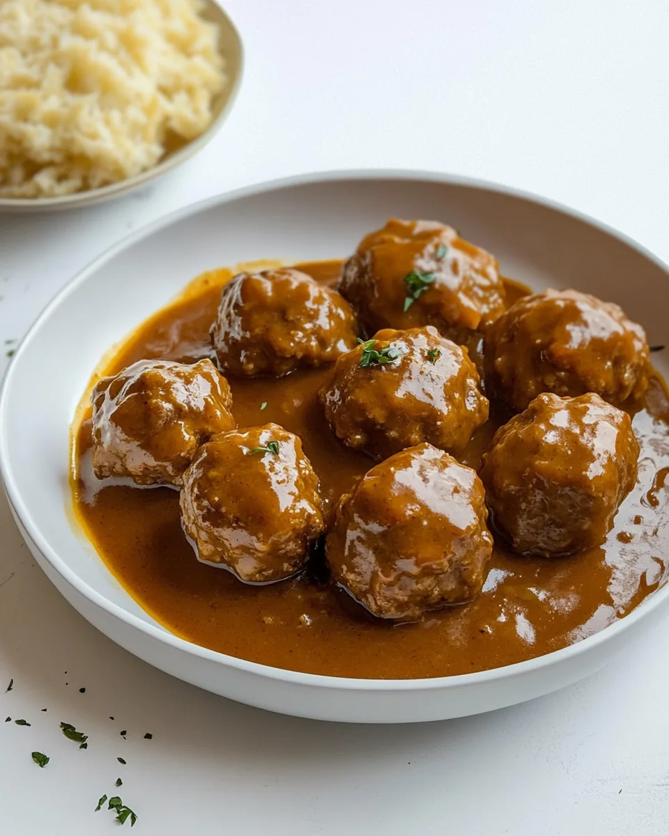 Meatballs and Gravy