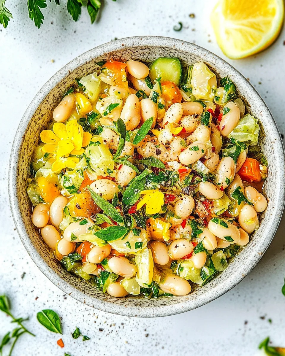 Mediterranean White Bean Salad