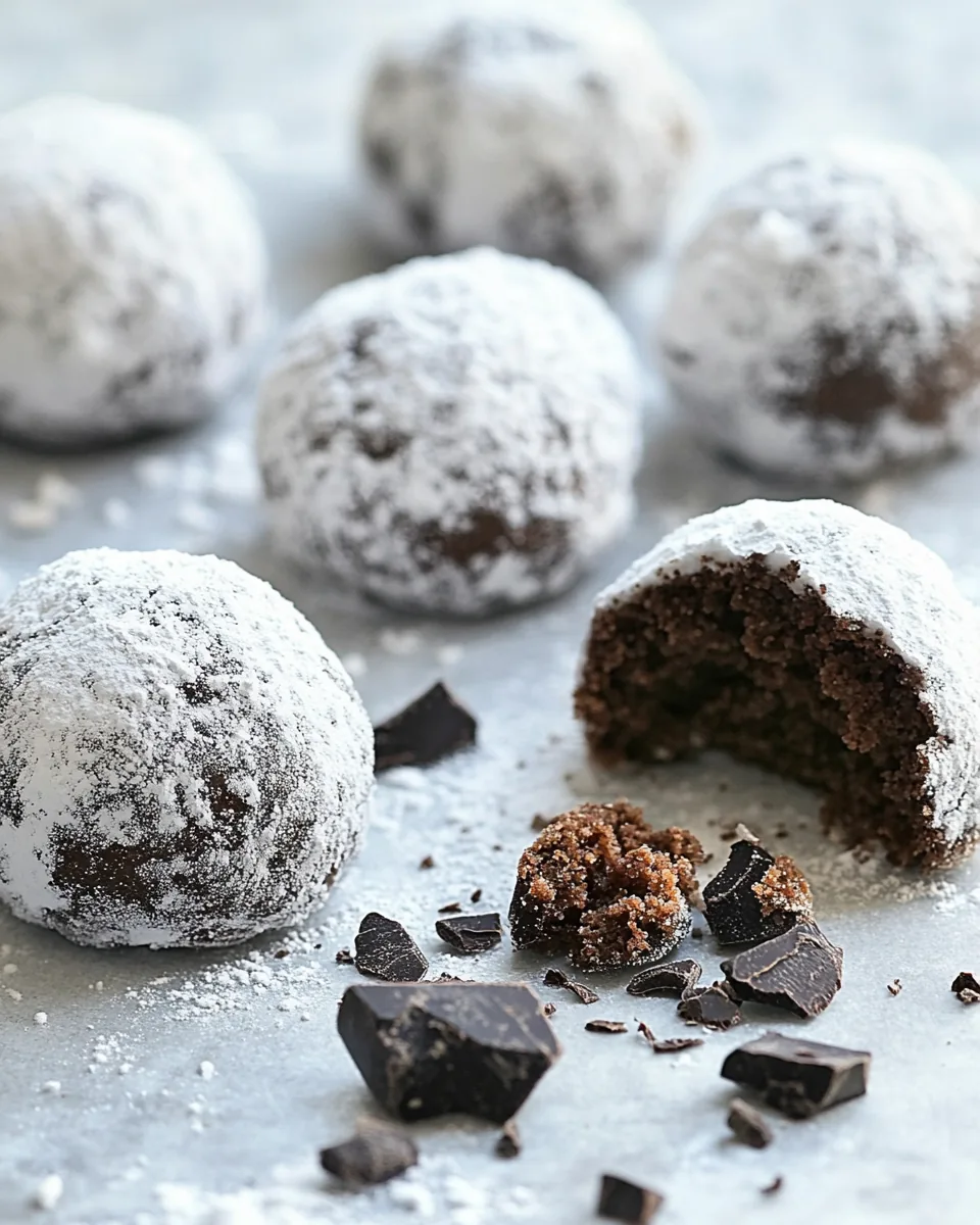 Mexican Hot Chocolate Snowball Cookies