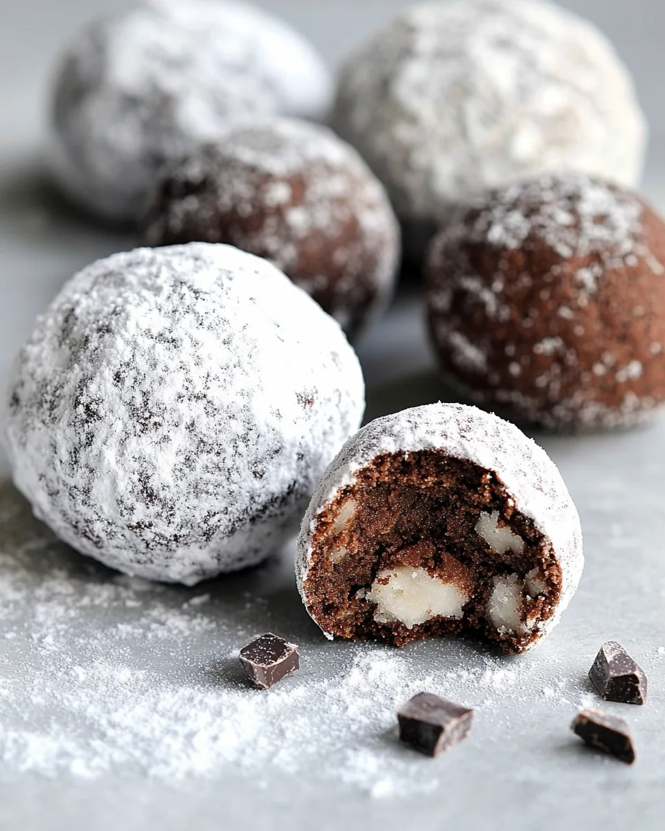Mexican Hot Chocolate Snowball Cookies
