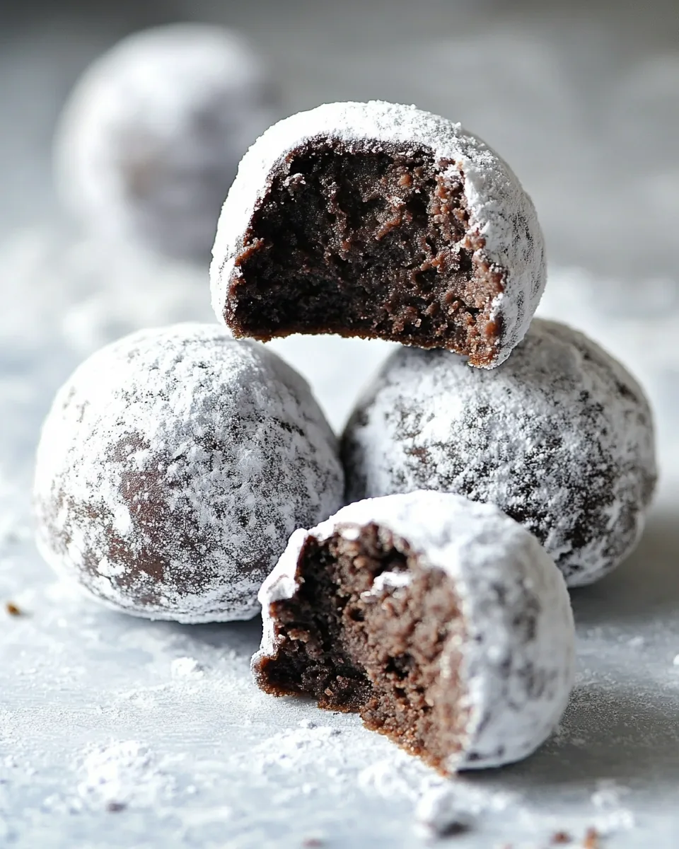 Mexican Hot Chocolate Snowball Cookies