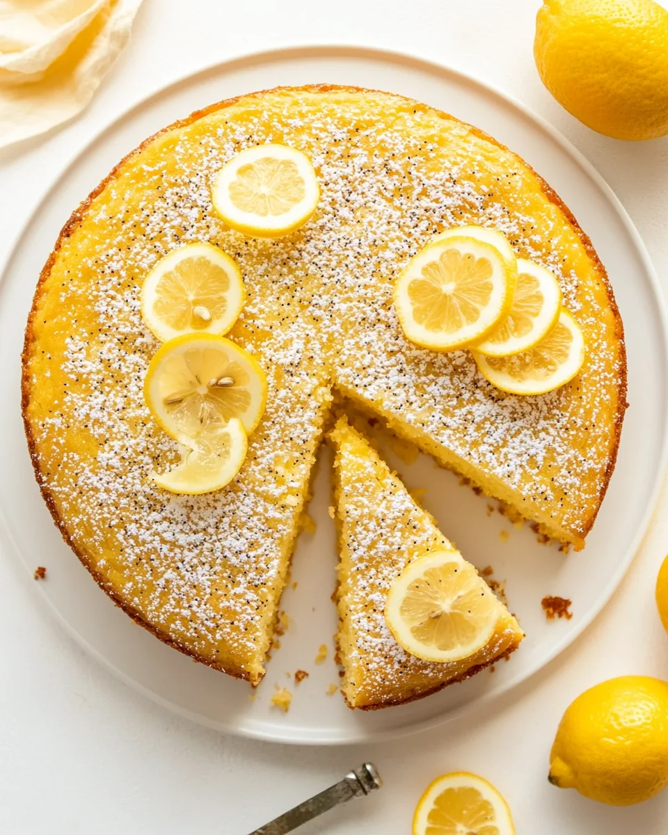 Meyer Lemon Olive Oil Poppy Seed Cake