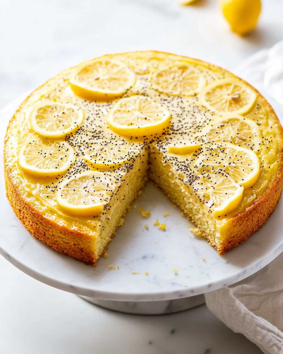Meyer Lemon Olive Oil Poppy Seed Cake