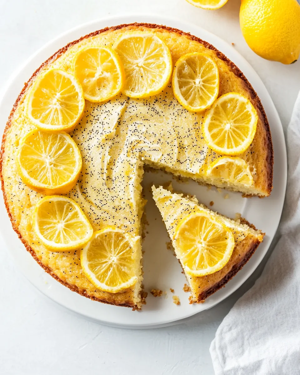 Meyer Lemon Olive Oil Poppy Seed Cake