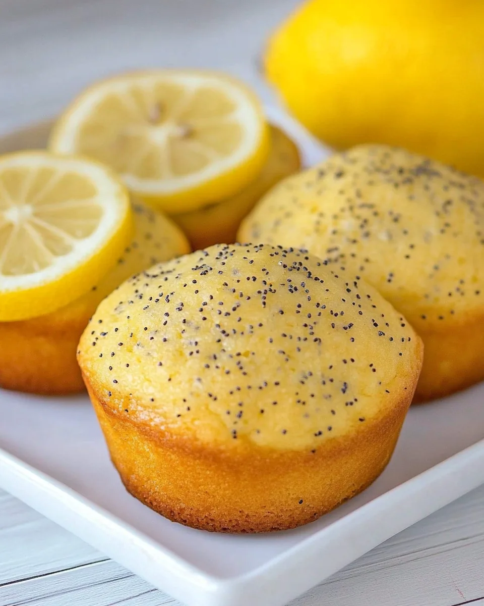 Meyer Lemon Poppy Seed Tea Cakes