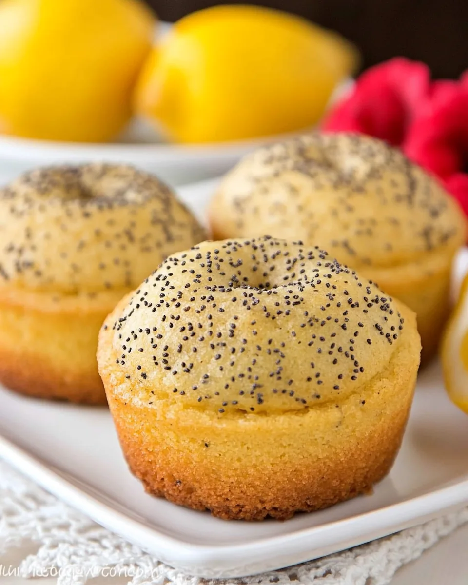 Meyer Lemon Poppy Seed Tea Cakes