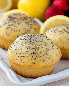 Meyer Lemon Poppy Seed Tea Cakes