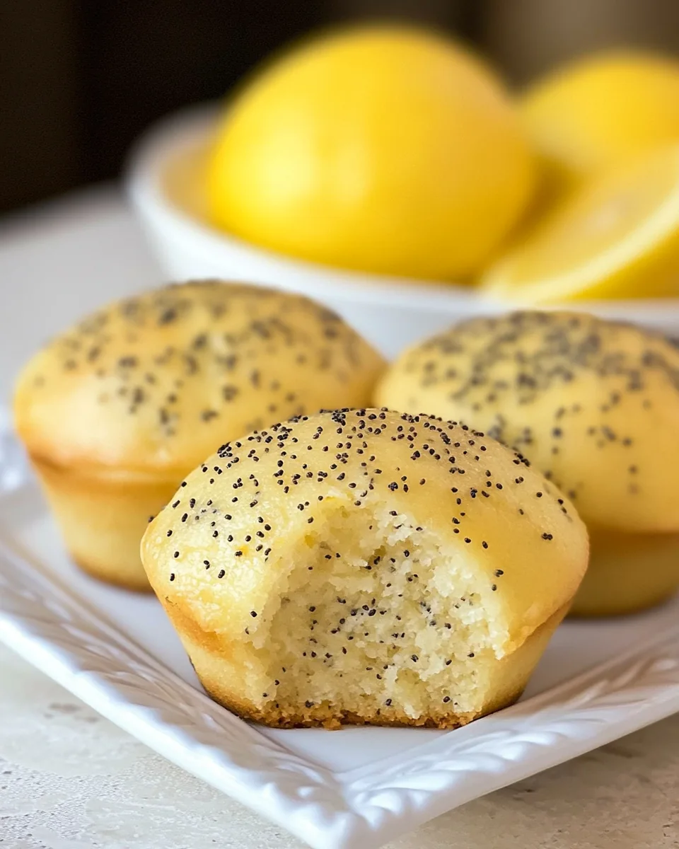 Meyer Lemon Poppy Seed Tea Cakes