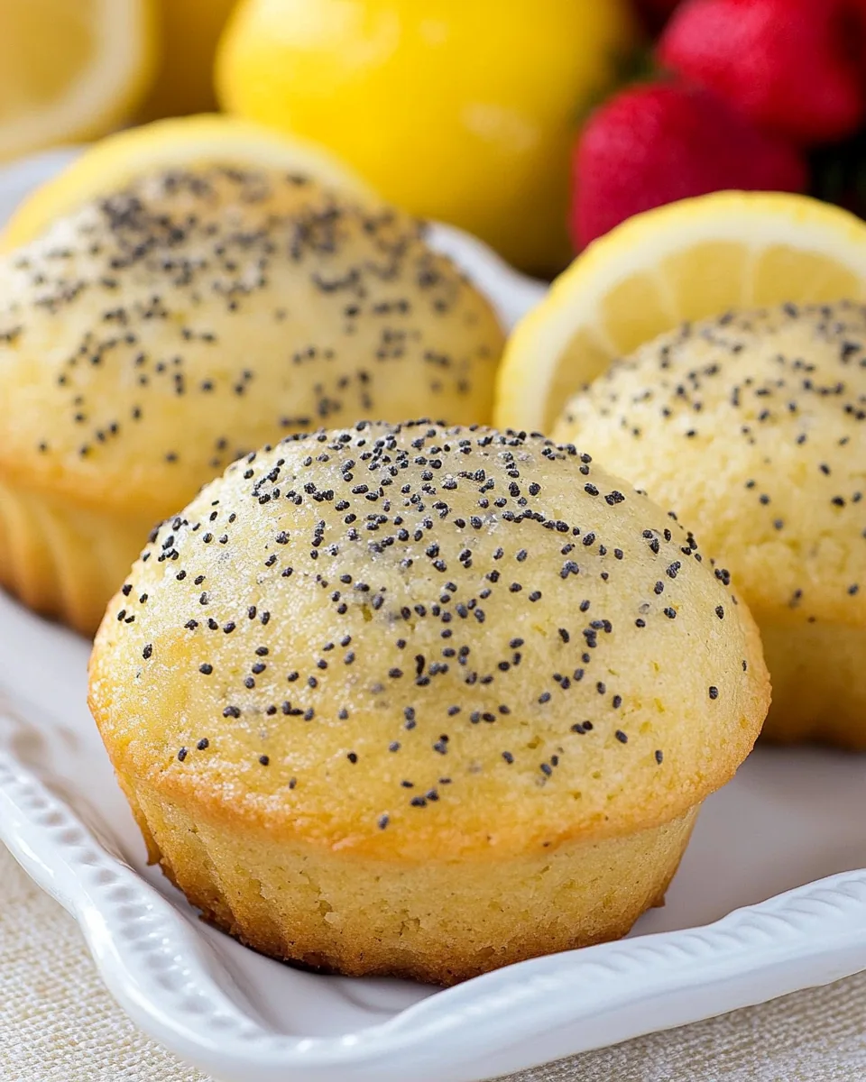 Meyer Lemon Poppy Seed Tea Cakes