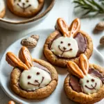 Milk Chocolate Stuffed Peanut Butter Bunny Cookies