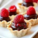 Mini Raspberry Chocolate Tarts