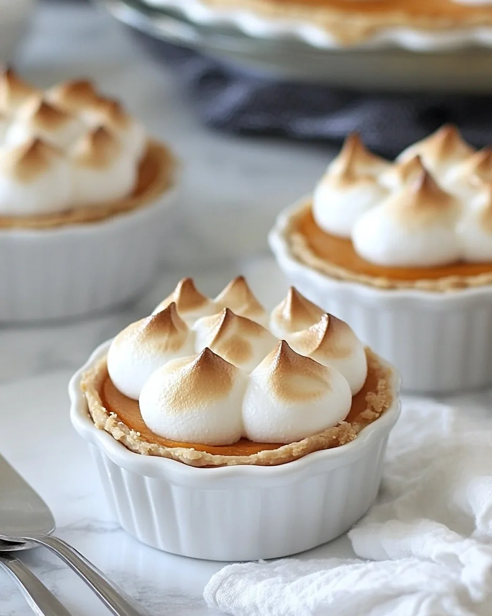Mini Sweet Potato Meringue Pie