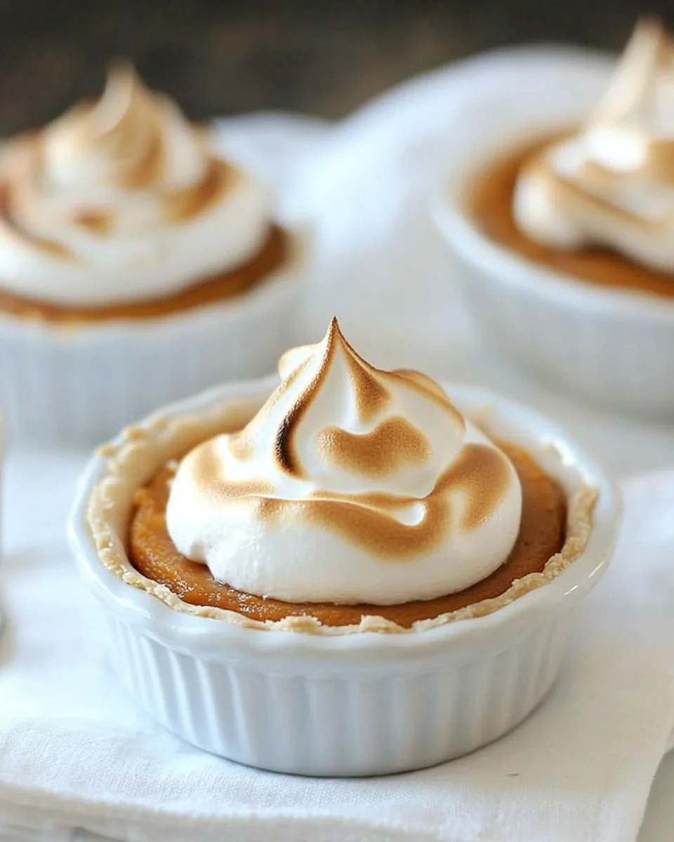 Mini Sweet Potato Meringue Pie