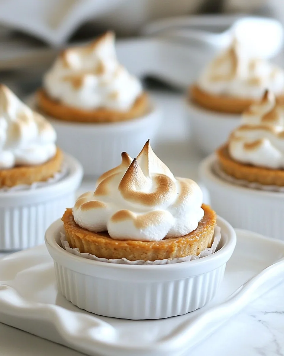 Mini Sweet Potato Meringue Pie