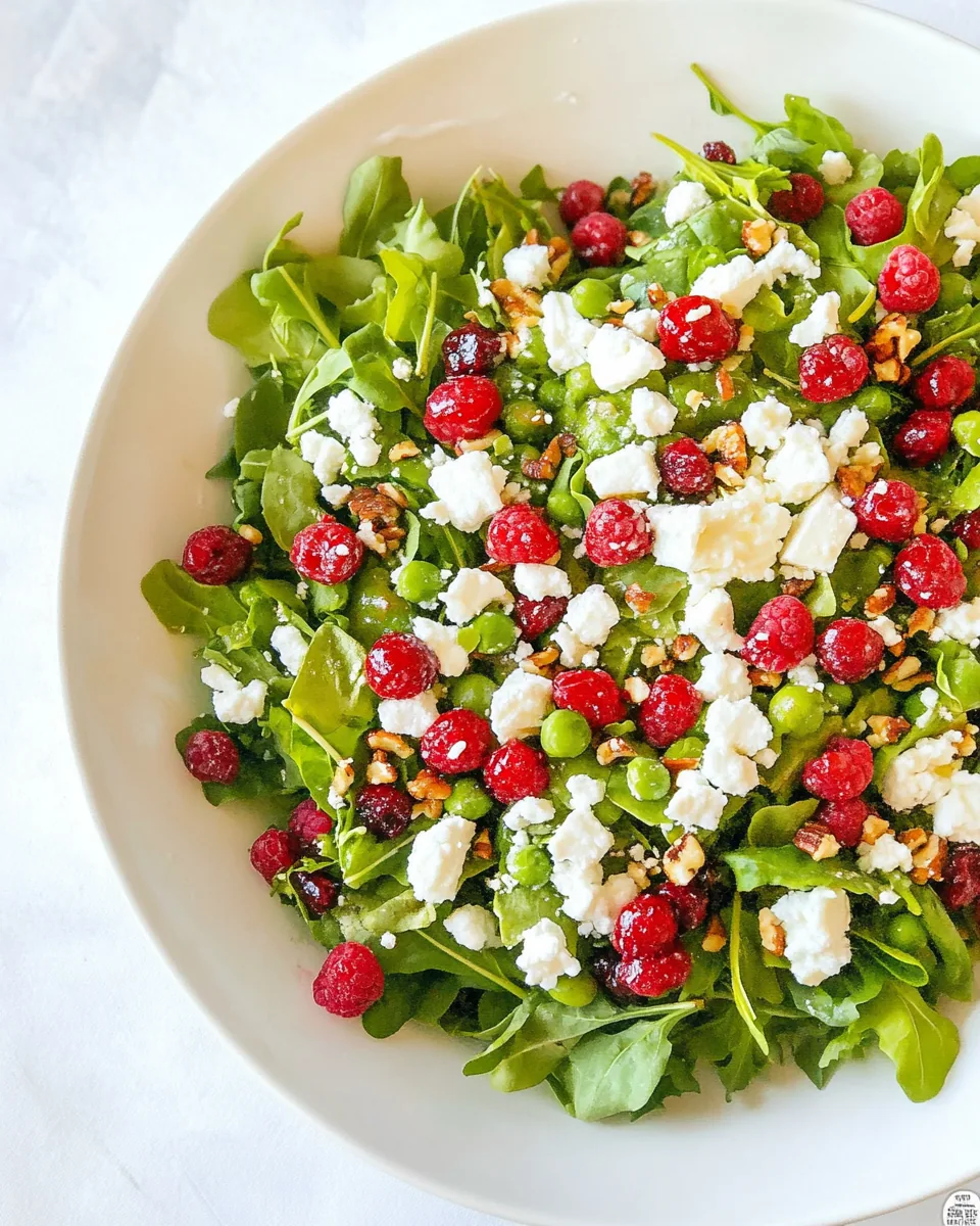 Mixed Greens and Goat Cheese with Raspberry Vinaigrette
