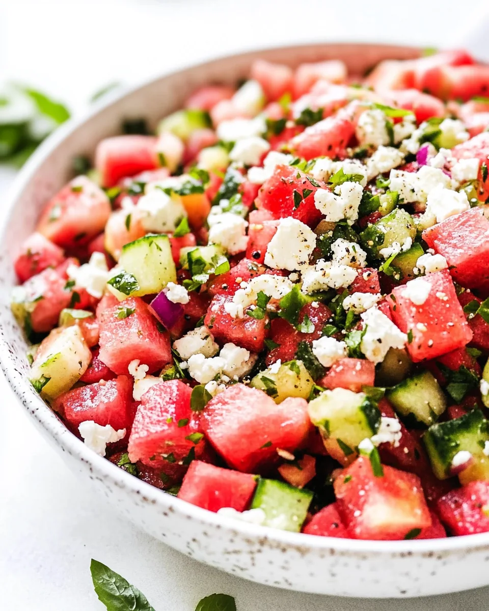 Watermelon Salad with Feta