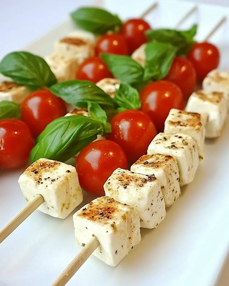 Mozzarella Basil Tomato Skewers