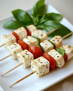 Mozzarella Basil Tomato Skewers
