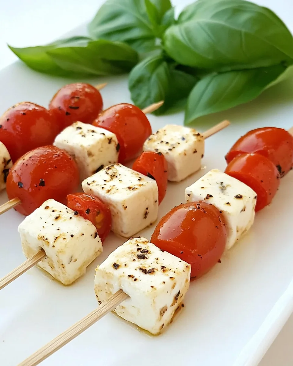 Mozzarella Basil Tomato Skewers