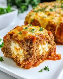 Mozzarella Stuffed Meatloaf