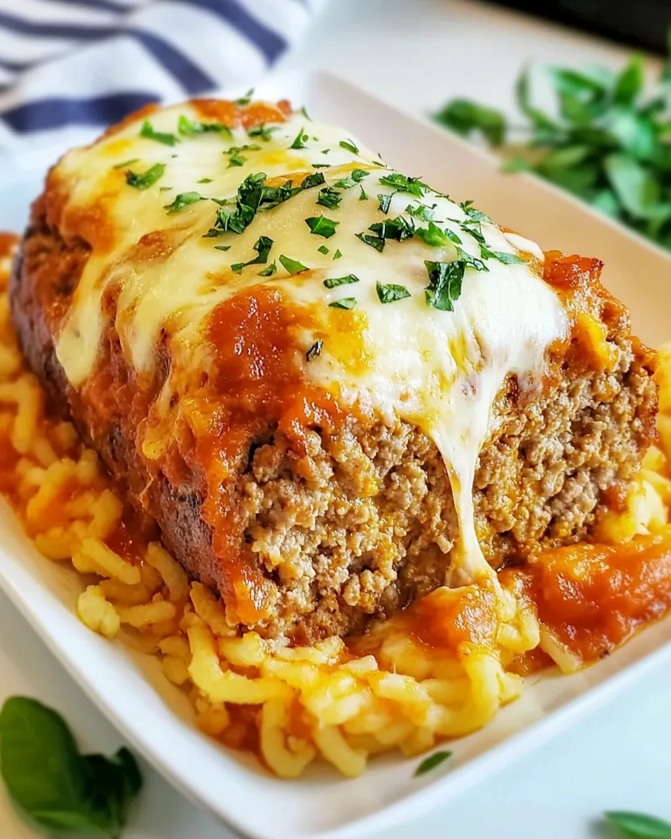 Mozzarella Stuffed Meatloaf