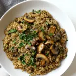 Mushroom Quinoa Risotto