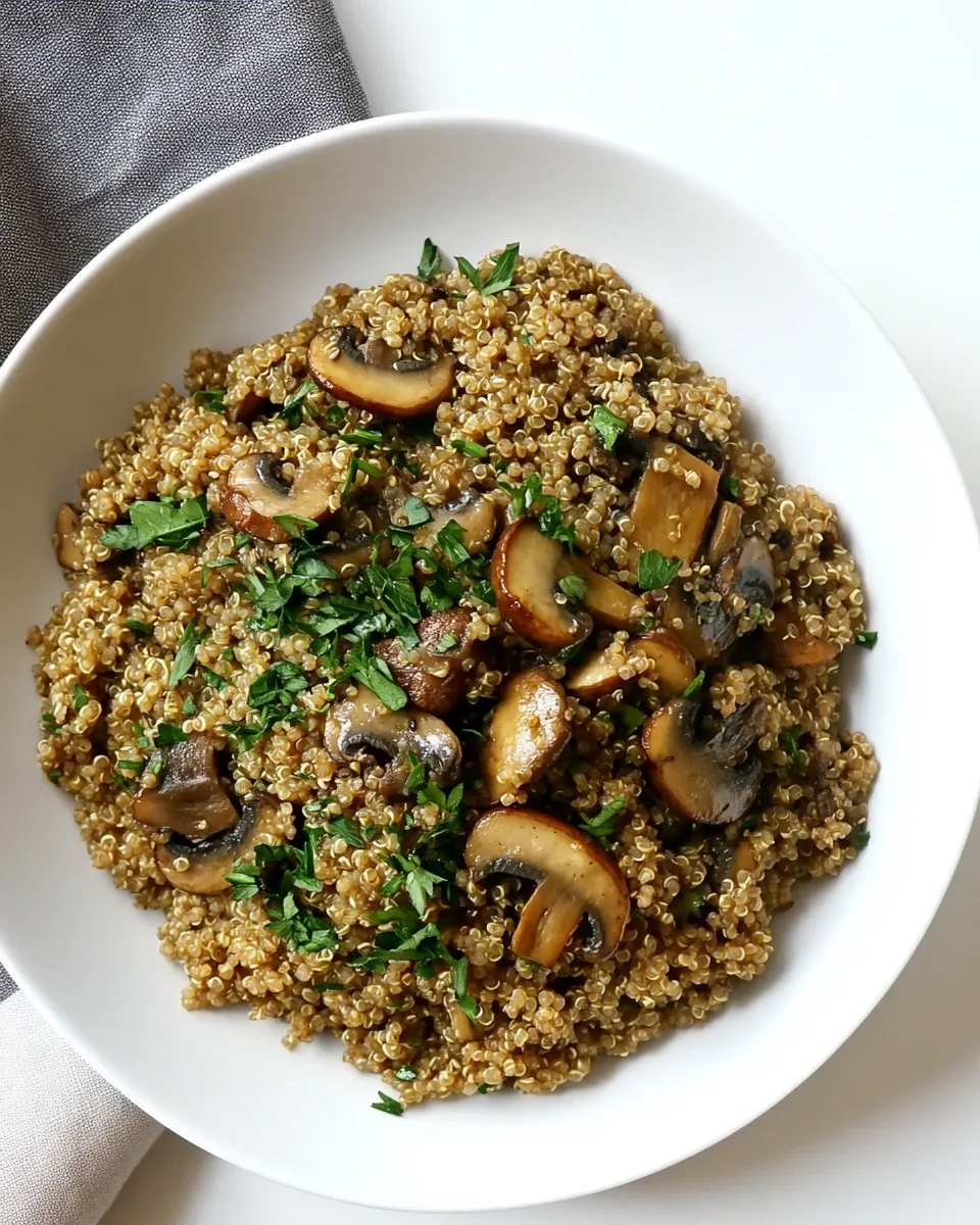 Mushroom Quinoa Risotto