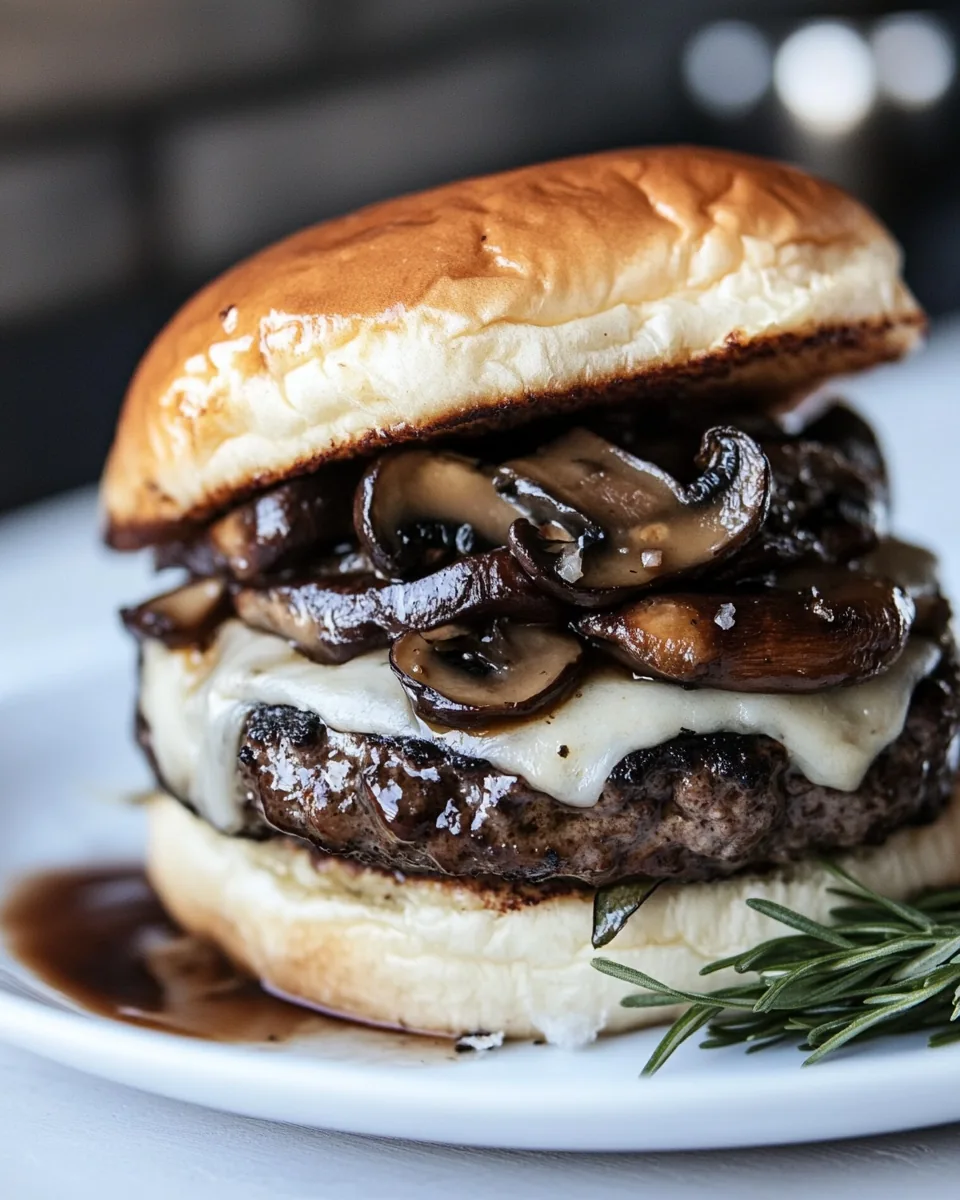 Mushroom Swiss Burger