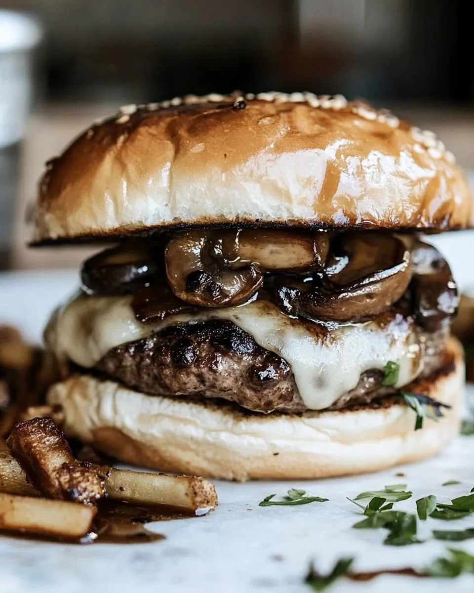 Mushroom Swiss Burger