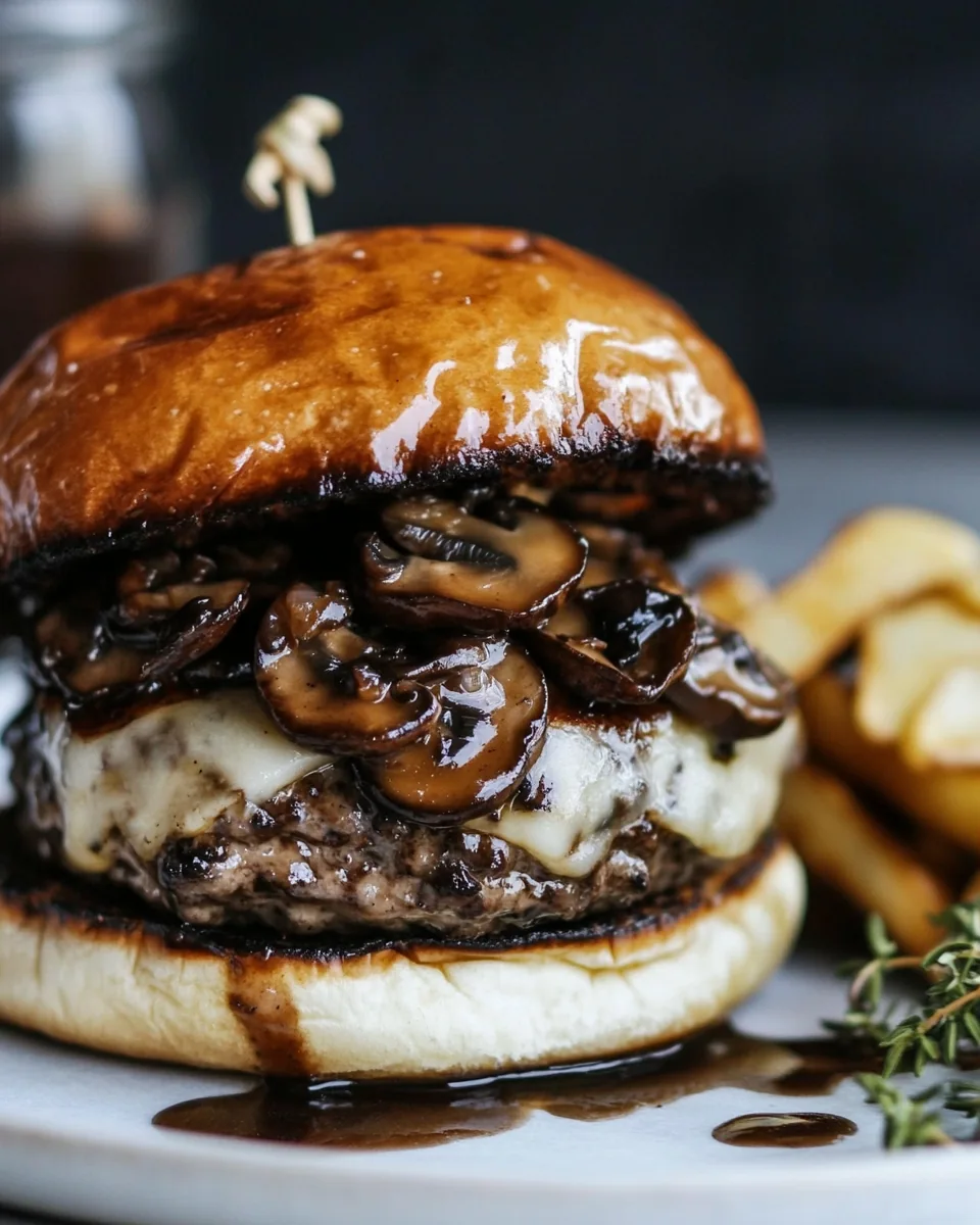 Mushroom Swiss Burger